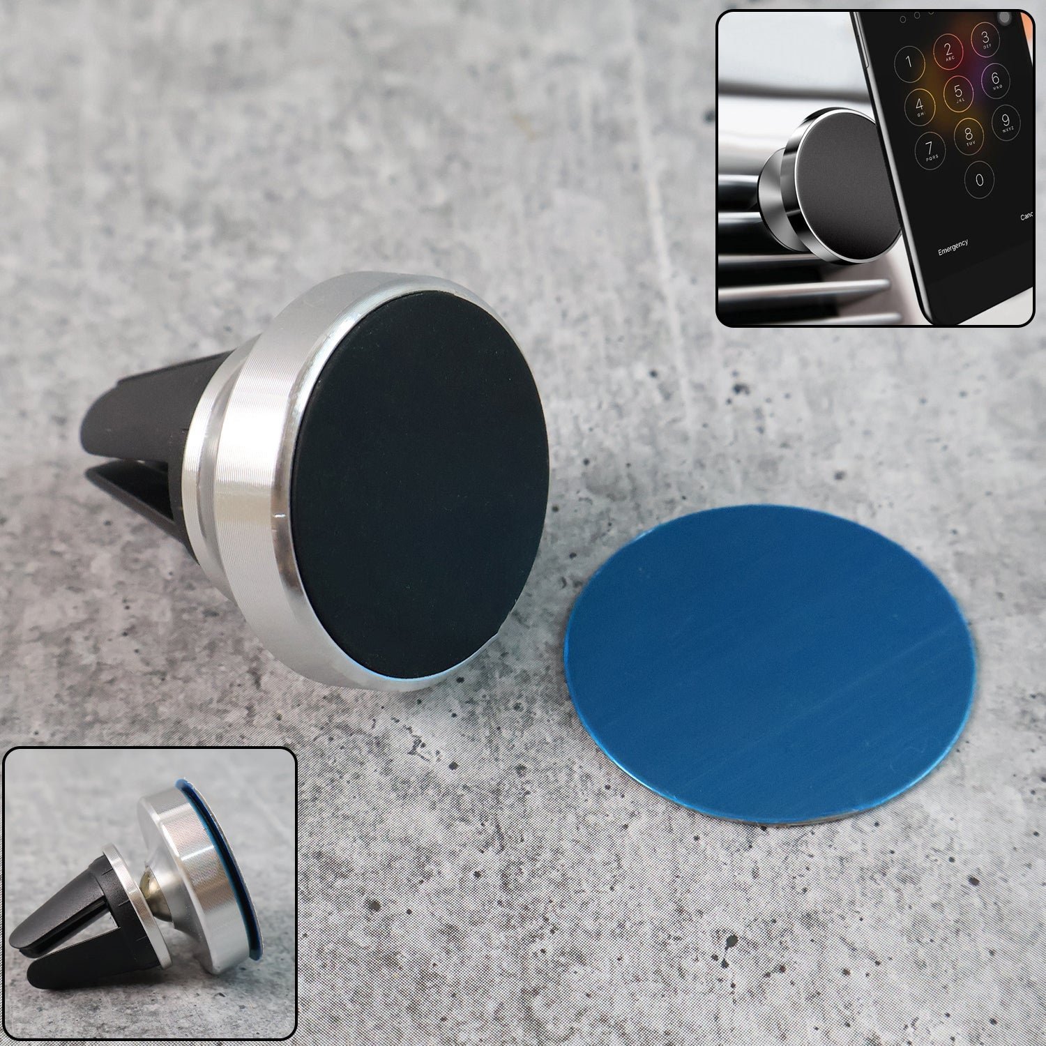Magnetic Phone Holder Stand – 360° Rotating Secure Grip