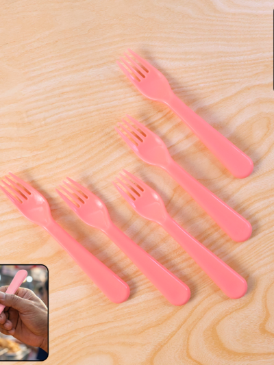 Plastic Fork Spoon Set – 6-Piece Durable Cutlery | Serve Stellar
