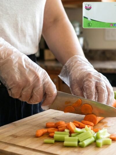 Disposable Plastic Gloves � Pack of 100, Food & Hygiene Safe