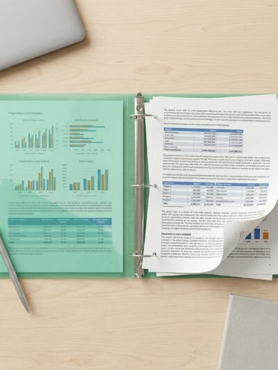 A4 Size Transparent Ring Binder Folder � Durable for Document Organization