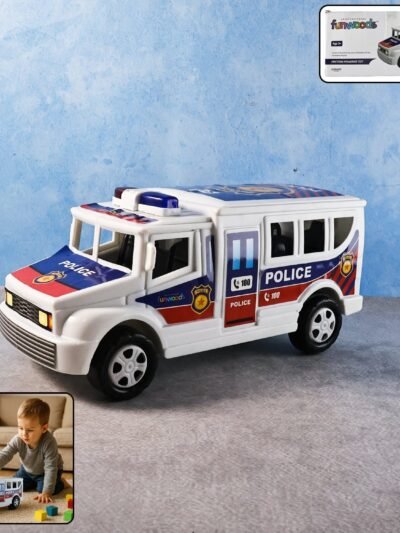 Police Van Toy – Friction Powered Realistic Kids Vehicle