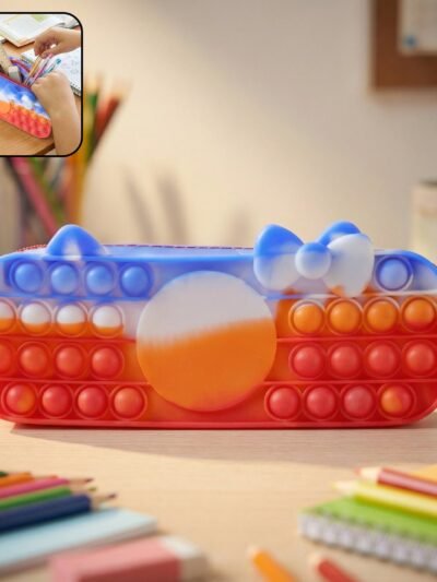Pop It Pencil Pouch – Stress-Relief Fidget Storage for Kids