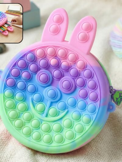 Cute Caterpillar Shape Pop It Pencil Pouch – Colorful & Stress-Relief