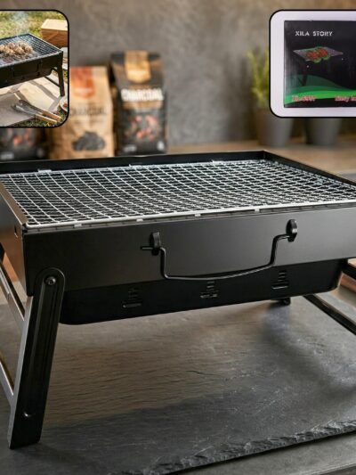 Portable Charcoal BBQ Grill – Compact & Foldable for Outdoor Cooking