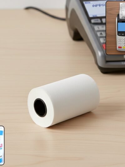 Thermal Label Roll – Self-Adhesive Direct Thermal Labels 57x34mm