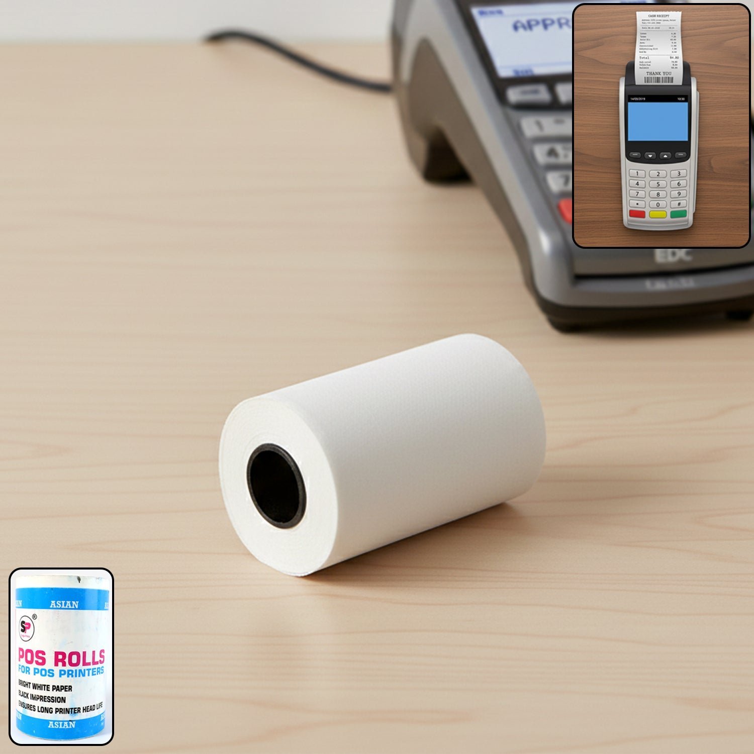 Thermal Label Roll – Self-Adhesive Direct Thermal Labels 57x34mm