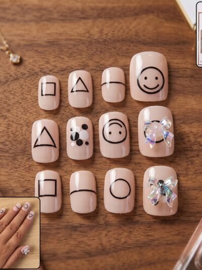 Press-On Nails � Reusable False Nail Set with Strong Glue for Equally Glam Looks