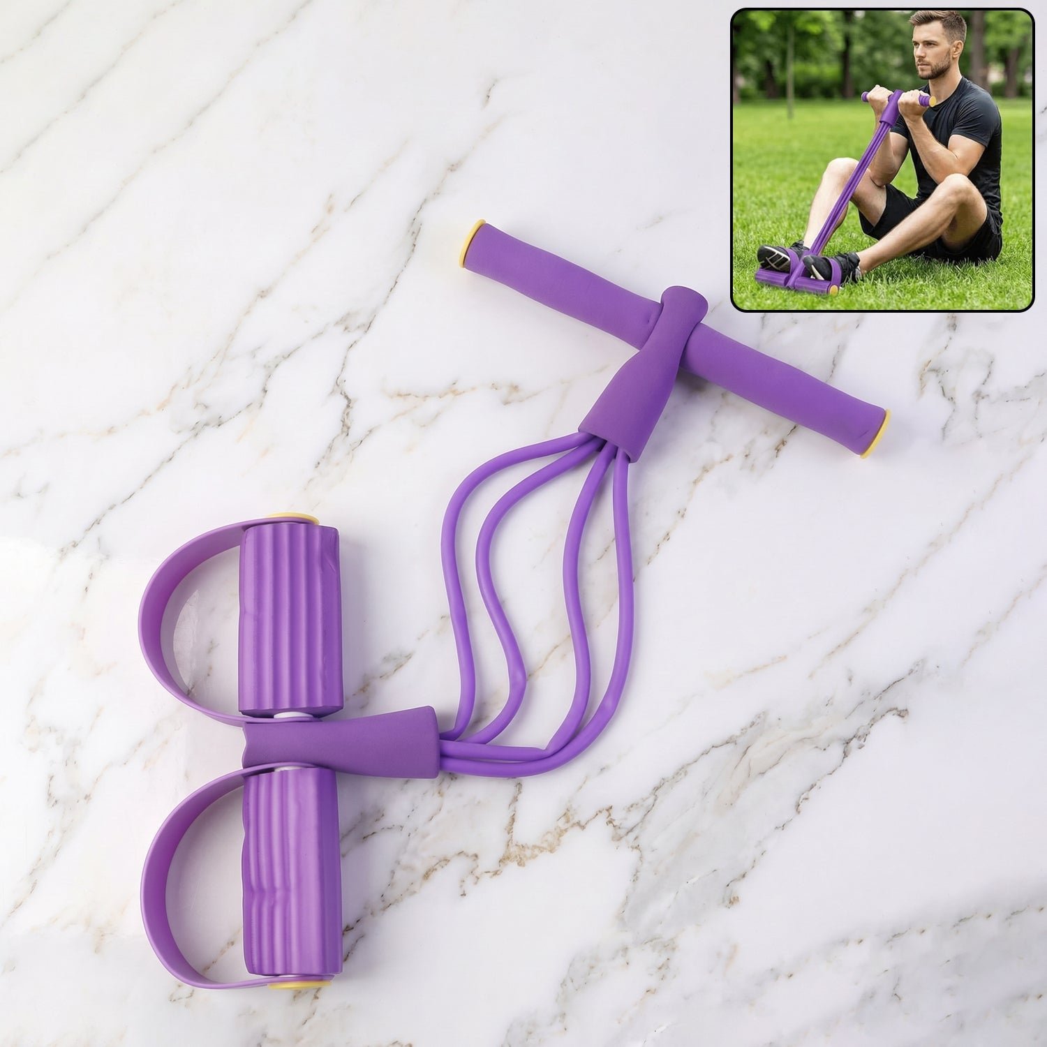 Pull Rope Resistance Exerciser � Full Body Workout & Portable