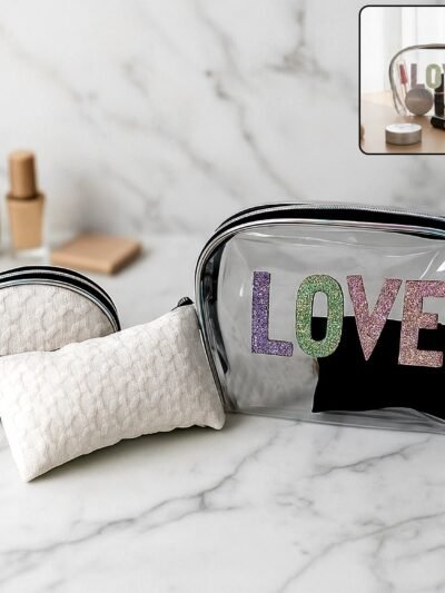3-in-1 Makeup Bag Set – Compact & Stylish Travel Organizer
