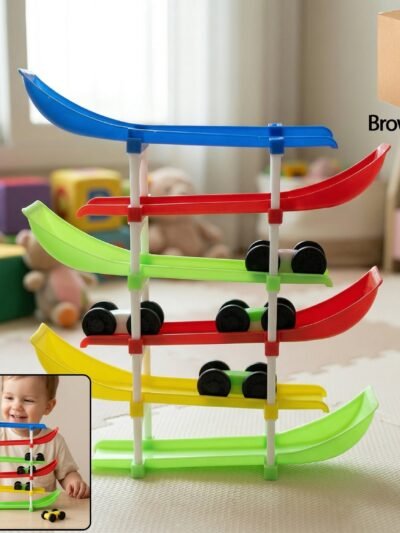 Kids Multi-Level Car Racing Track – Enhances Motor Skills & Fun