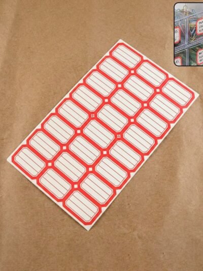 Self-Adhesive Label Stickers – Durable Rectangular Sheet