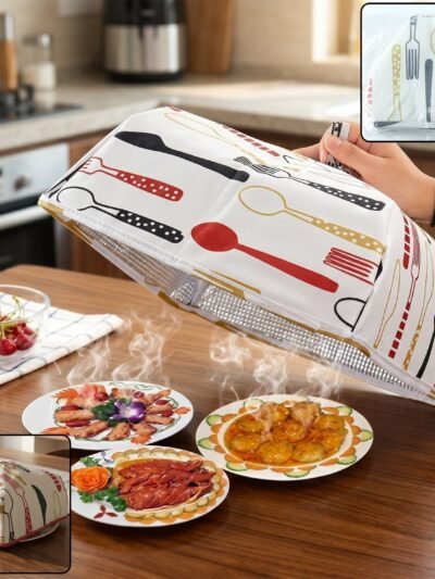 Reusable Food Cover – Small Size Foldable Dish Lid | CookAura