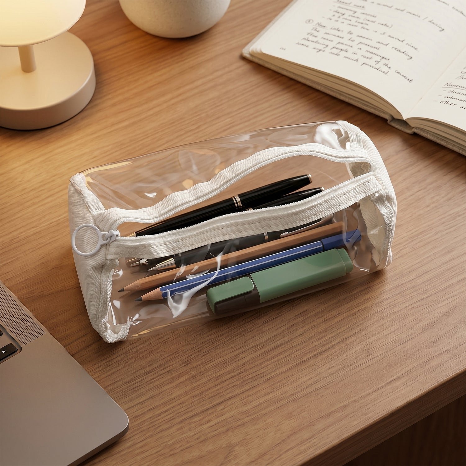 Transparent PVC Pencil Case � Stylish & Durable Stationery Organizer