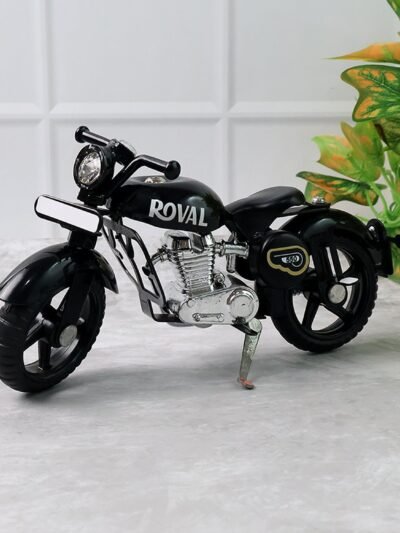 Metal Bullet Bike Toy with Side Stand – Realistic Miniature Model