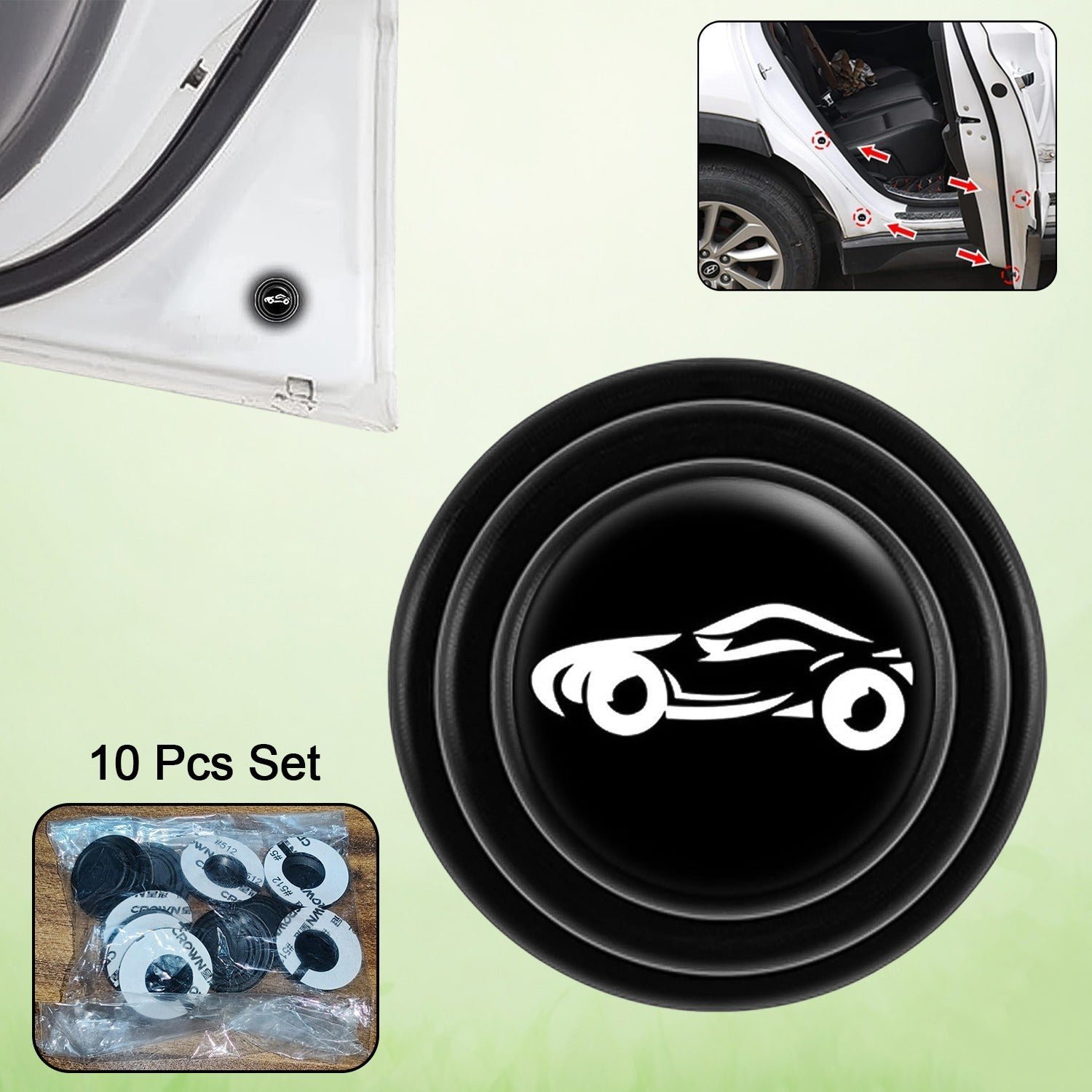 Car Door Protector � Anti-Collision Shock Absorber (10 Pcs) | Velvet Wheels
