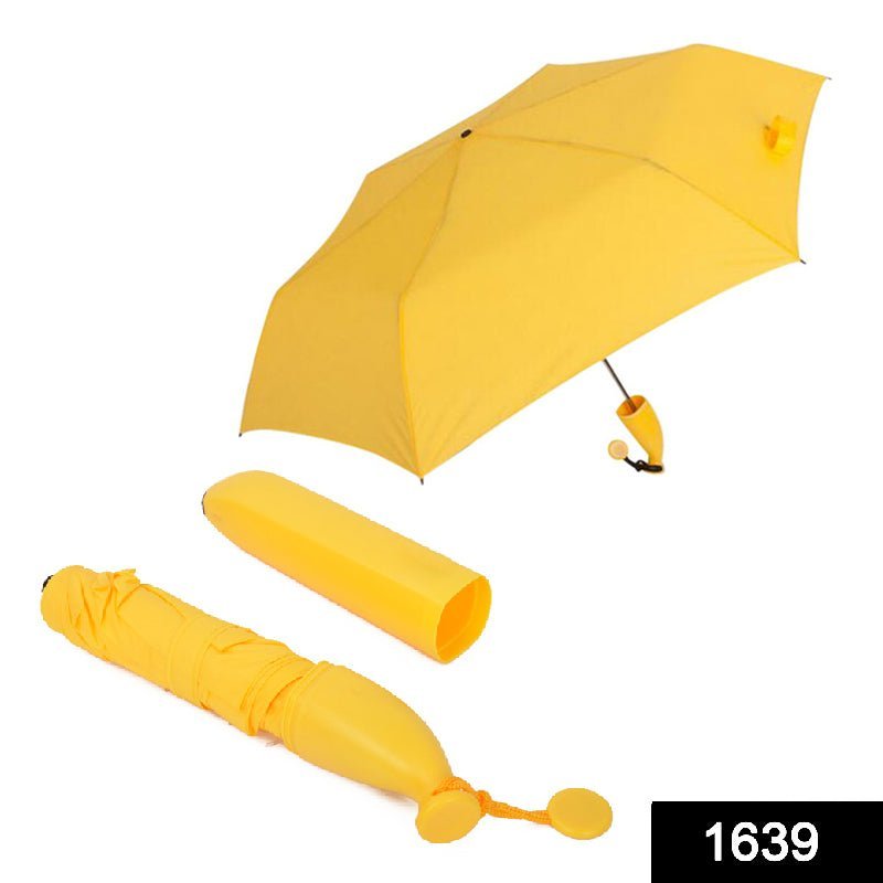 Banana Shaped Umbrella – Mini Foldable, UV Protection | DrizzlePro