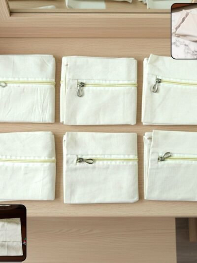Saree Storage Bags with Zip Closure – Pack of 6, Multipurpose Protection