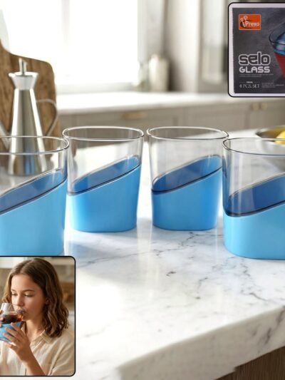Plastic Selo Glass – Modern Design with Grip Base for Easy Handling