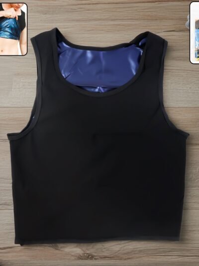 Men’s Sweat Shaper Tank Top – Slim Fit Neoprene for Posture & Sweat