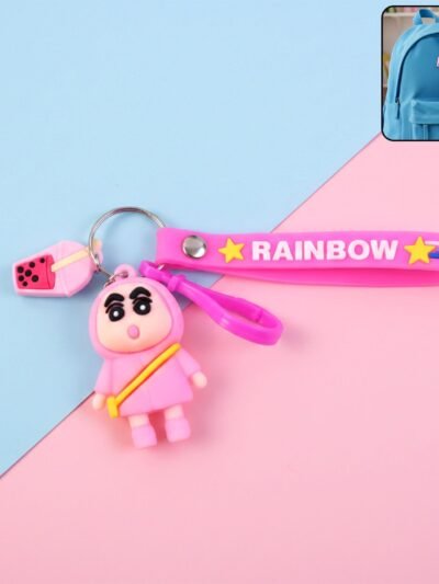Cartoon Character Keychain – Cute Rainbow Strap Bag Charm