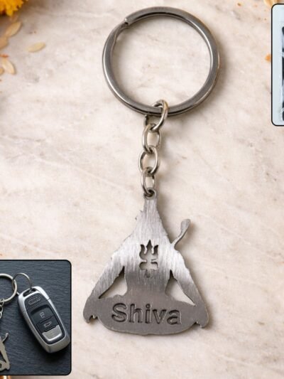 Lord Shiva Trishul Keychain – Durable Spiritual Accessory