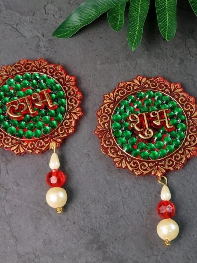 Shubh Labh Decorative Door Hanging – Beaded Festival Wall Décor Set
