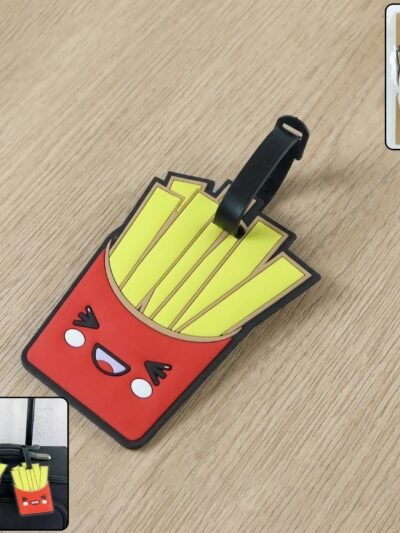 French Fries Luggage Tag – Eye-catching Travel ID Tag for Easy Recognition