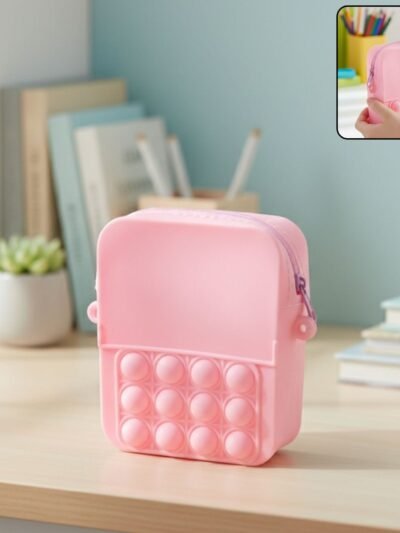 Kids Pop It Fidget Shoulder Bag – Fun Silicone Crossbody