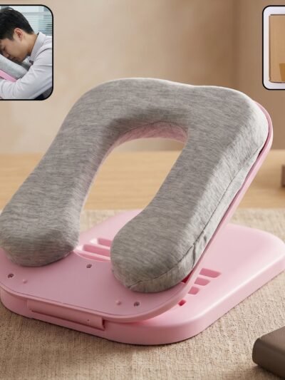 Foldable Soft Nap Doughnut Pillow � Compact Neck Support Cushion
