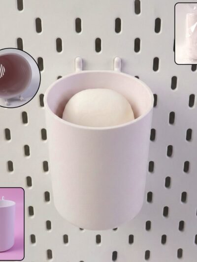 Soap Box with Drainage – Plastic Glass Shape Soap Holder