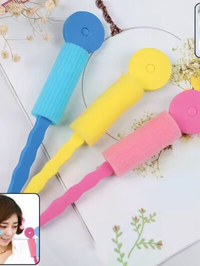 Soft Foam Hair Curling Rollers – Heatless Natural Curls (3 Pc)