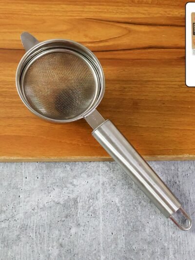Medium Euro Mesh Strainer – Double Mesh Stainless Steel Filter