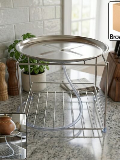 Multipurpose Stainless Steel Utensils Stand – Space-Saving Organizer