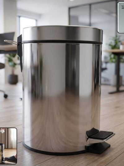 Stainless Steel Pedal Dustbin � Compact & Hygienic Waste Disposal