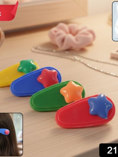 Star Hair Clip Set – Colorful Decorative Clips for Stylish Hold