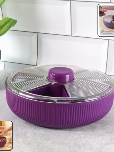 Rotating Dry Fruit Storage Container – Multipurpose Snack Organizer