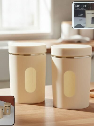 Kitchen Storage Container Set – Airtight 2-Pc 750 ML Set