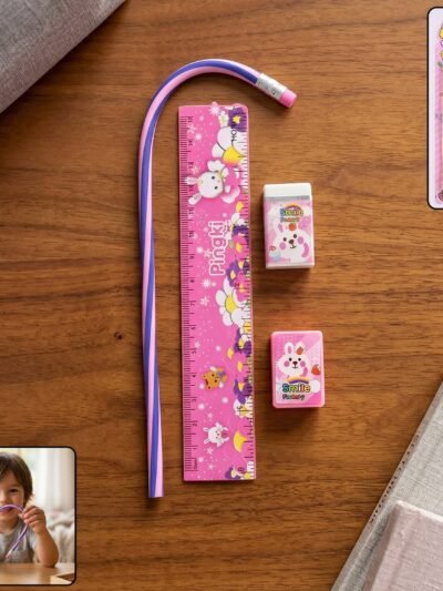 Kids Stationery Set � Fun Pink Design for School & Gifting