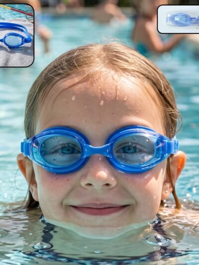 Kids Premium Swimming Goggles � Crystal Clear Lens & Secure Fit