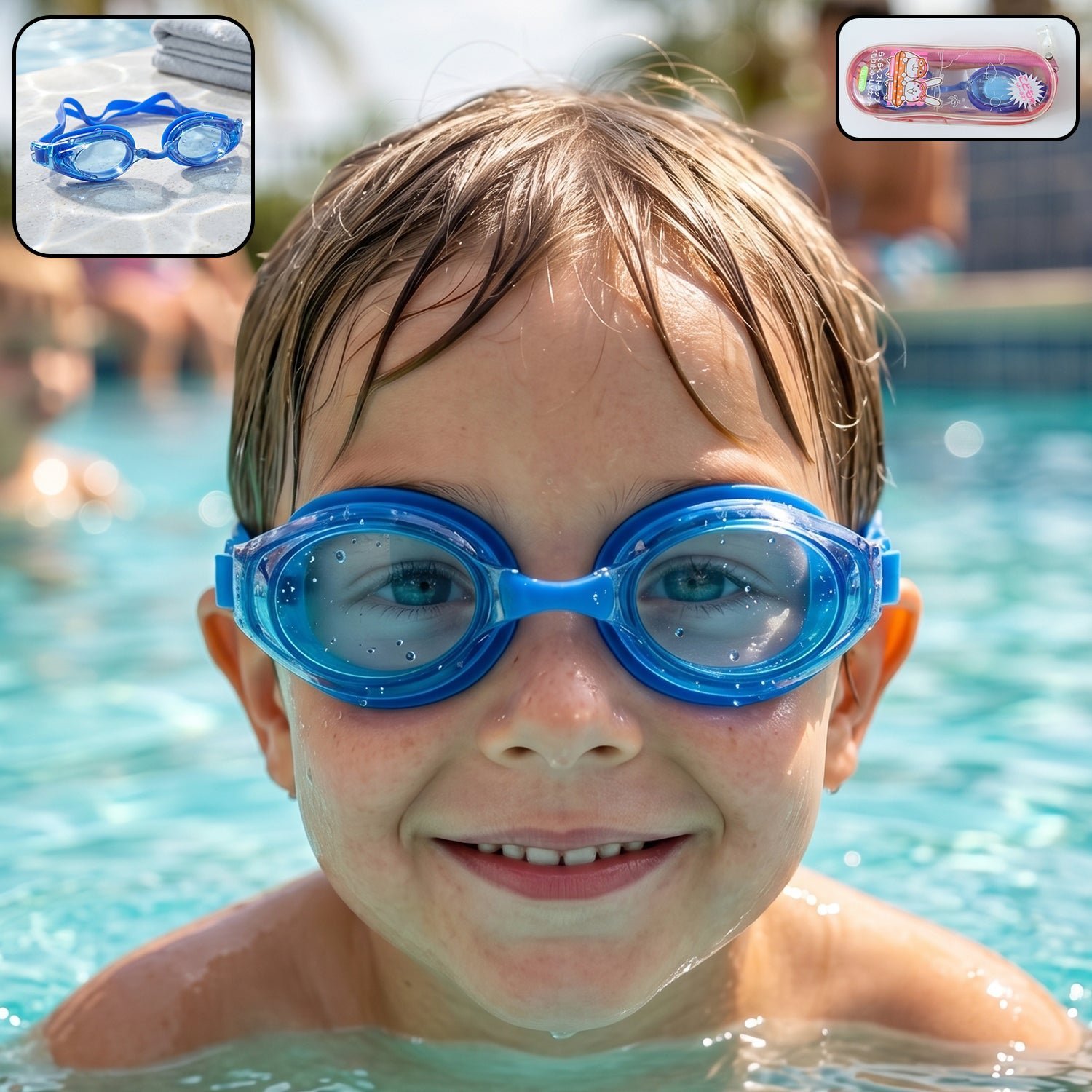 Kids Swimming Goggles � Soft Cushion Seal for Comfortable Fit