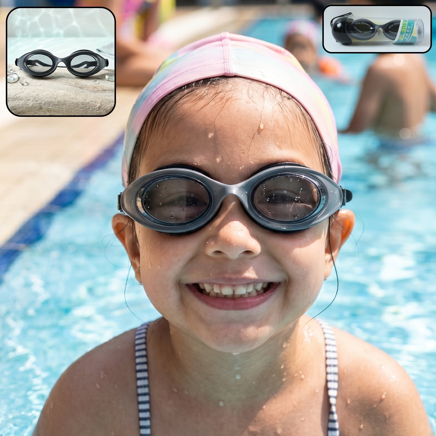 Kids UV Protection Swimming Goggles � Anti-Fog & Comfortable Fit