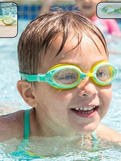 Kids Dual Color Swimming Goggles � Comfortable Fit & Clear Vision