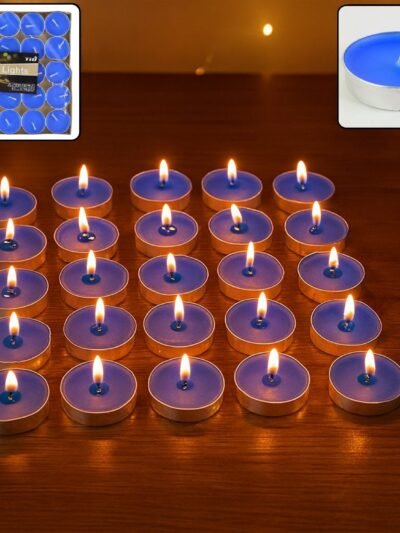 Scented Tea Light Candles – 25 Mix Color Pack for Relaxation