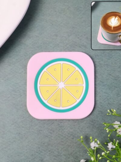 Silicone Lemon Drink Coaster – Heat-Resistant Table Protector