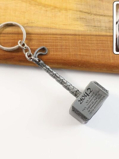 Metal Hammer Shape Keychain – Durable Alloy Miniature