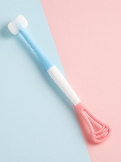 Baby Tongue Cleaner – Soft Silicone 2-in-1 Oral Massager