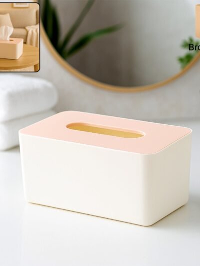 Modern Tissue Box Holder – Sleek Rectangular Tissue Dispenser