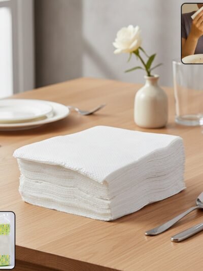 Disposable Paper Napkins – Ultra-Soft & Absorbent 50 Pack