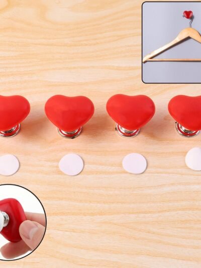 Heart-Shaped Toilet Flush Button – Stylish & Durable 4 Pc Set