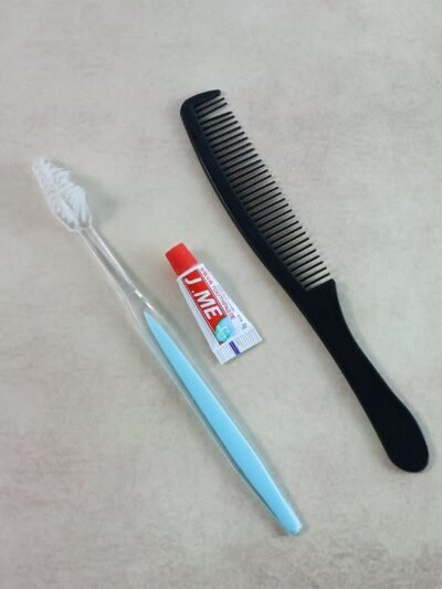 Travel Hygiene Kit – Compact 3-in-1 Toothbrush, Toothpaste & Comb